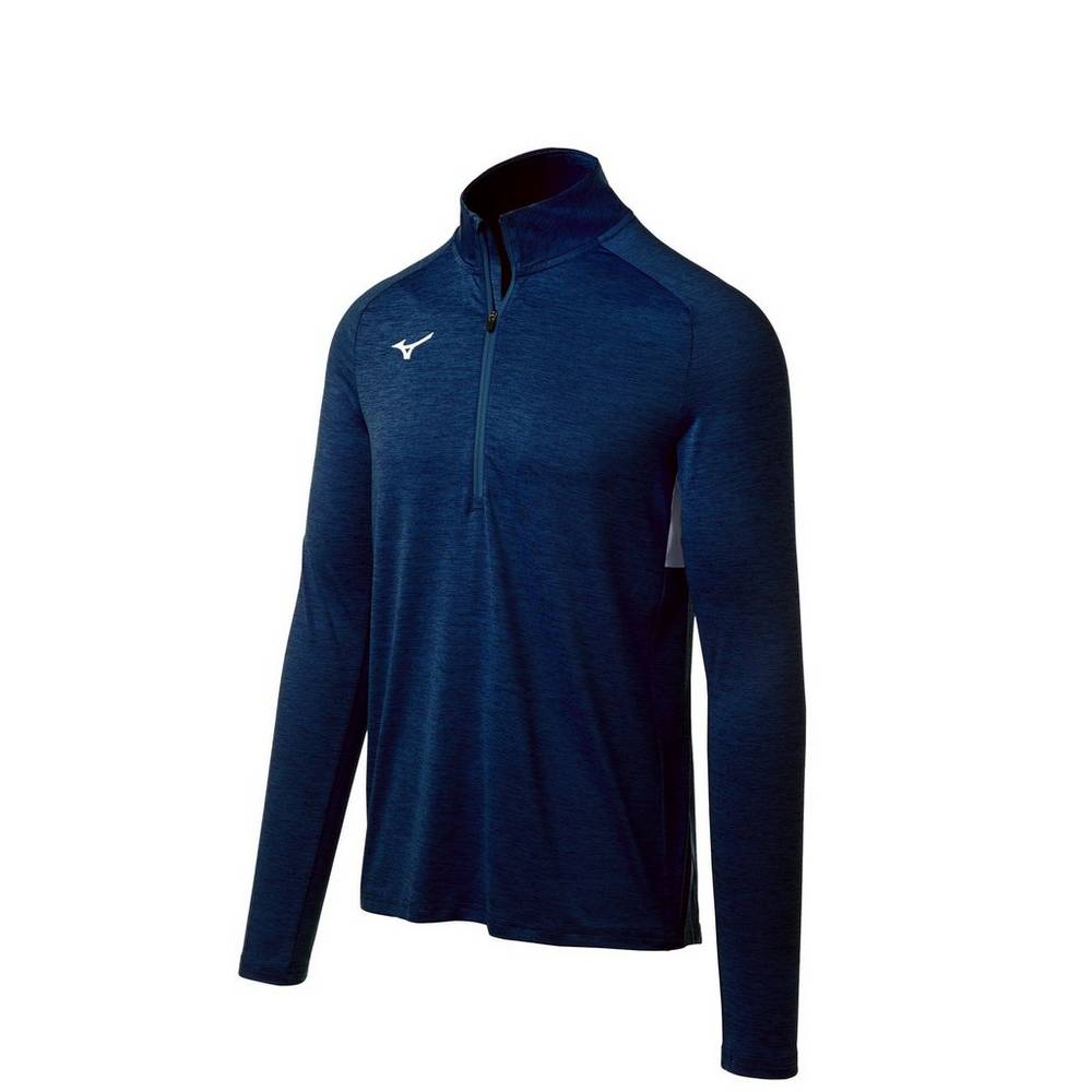 Mizuno Men's Alpha 1/2 Zip Pullover Navy (530054-BXD)